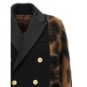 Cardigan with double-breasted insert