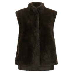 Faux fur vest