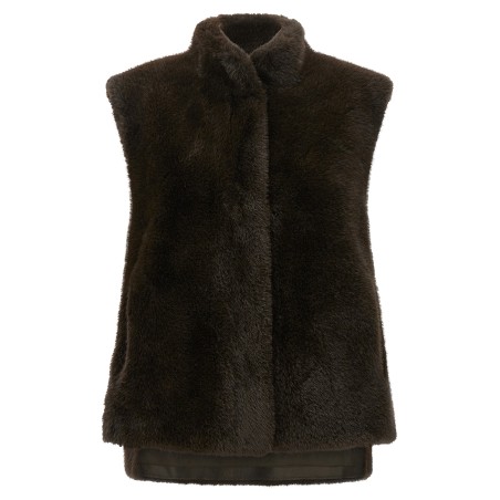 Faux fur vest