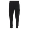 'Diagonal Raised Fleece' pants with Lens detail