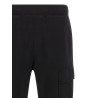 'Diagonal Raised Fleece' pants with Lens detail