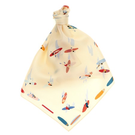 'En Attendant la Vague' scarf