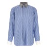 Animal print collar shirt
