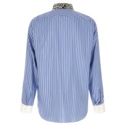 Animal print collar shirt