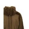 Bi-material short jacket