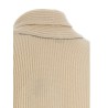 Shawl neck ribbed sweater