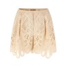 Macramé embroidery shorts