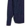 'Seicento' cardigan with rhinestones and hood
