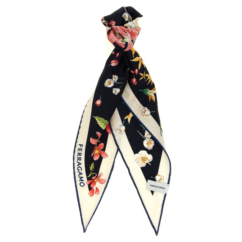 'Primavera' print diamond scarf