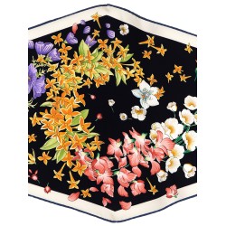 'Primavera' print diamond scarf