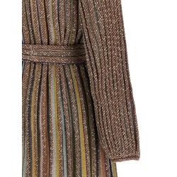 V-neck and belt dress