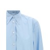 Poplin shirt with pleats