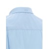 Poplin shirt with pleats