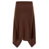 Button asymmetrical skirt