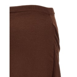 Button asymmetrical skirt