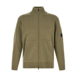 'Lambswool GRS' cardigan with Lens detail