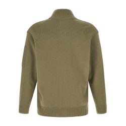 'Lambswool GRS' cardigan with Lens detail