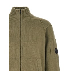 'Lambswool GRS' cardigan with Lens detail