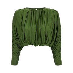 Short top with ripples