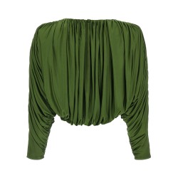 Short top with ripples