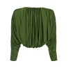 Short top with ripples