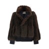 Jacket with fur inserts