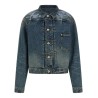 Floral embroidery denim jacket