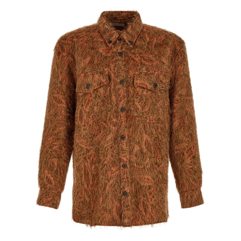 Shaggy fringed shirt