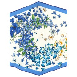 'Primavera' print diamond scarf