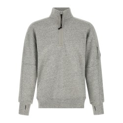 'Diagonal Raised Fleece ' sweatshirt and Lens detail
