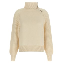 High neck sweater with zip