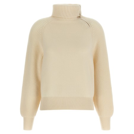 High neck sweater with zip