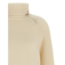 High neck sweater with zip