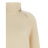 High neck sweater with zip