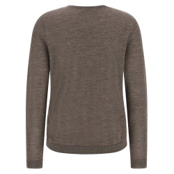 Sweater with rolled neckline