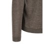 Sweater with rolled neckline