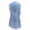 Dress with removable crystals and feathers