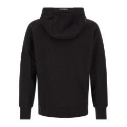 'Diagonal Raised Fleece' sweatshirt with Lens detail