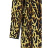 Animalier jacquard wool coat
