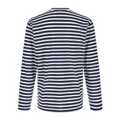 Striped T-Shirt With Heart Patch