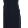 Long dress with crossed neckline