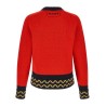Geometric intarsia sweater