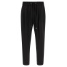 Wool gabardine joggers