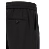 Wool gabardine joggers