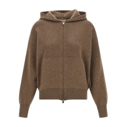 Zipped hooded sweater