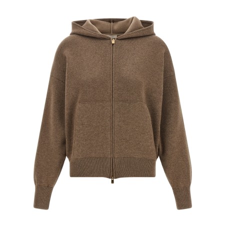 Zipped hooded sweater