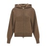 Zipped hooded sweater