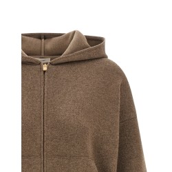 Zipped hooded sweater