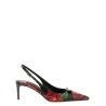 Rose print slingbacks