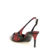 Rose print slingbacks